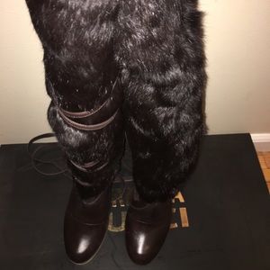*SOLD* Fur Boots. Incredible! W Sz 11, fits 10.5.